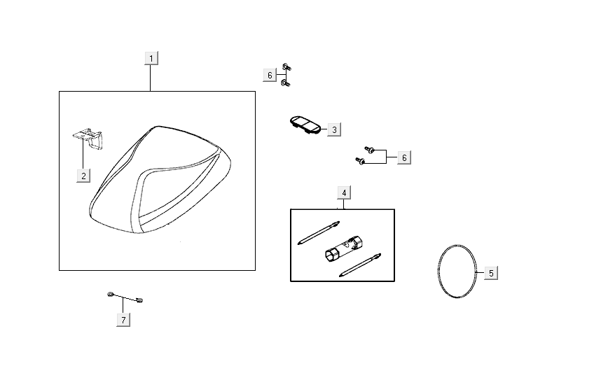 Sella Kymco Agility Delivery 4 tempi Euro 4 bianca