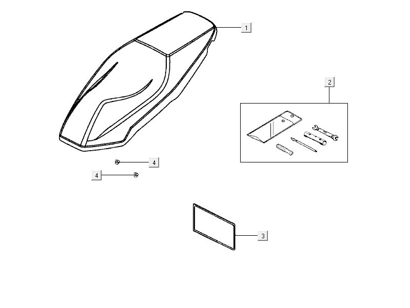 Sella Kymco City 16' 4 tempi nera