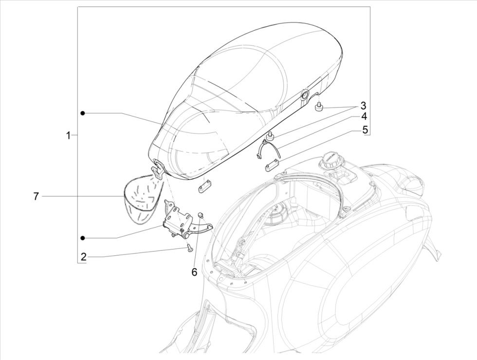 Sella Vespa Primavera 50 4 tempi IGET 3V Euro 5