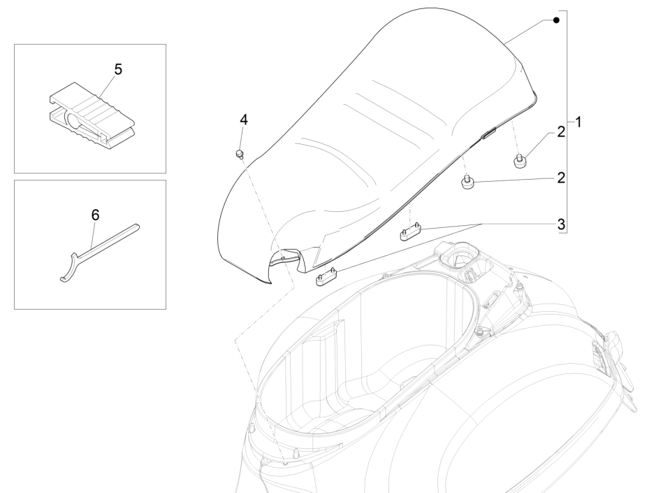 Sella Vespa GTS 125 IE ABS Euro 5 2021