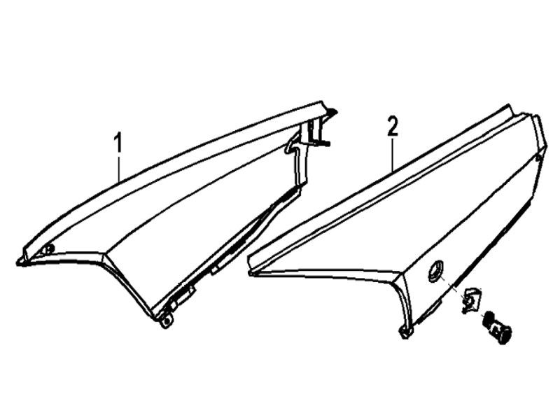 Parabrezza moto generico Xor 50 2 tempi 2009 neri