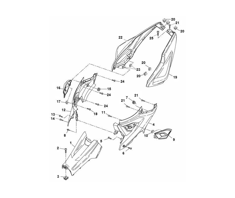 Parabrezza moto Yamaha Aerox 4 tempi 2014