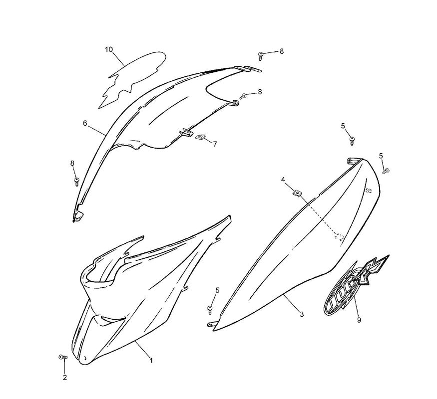 Parabrezza moto Yamaha Jog-R 50 2 tempi AC