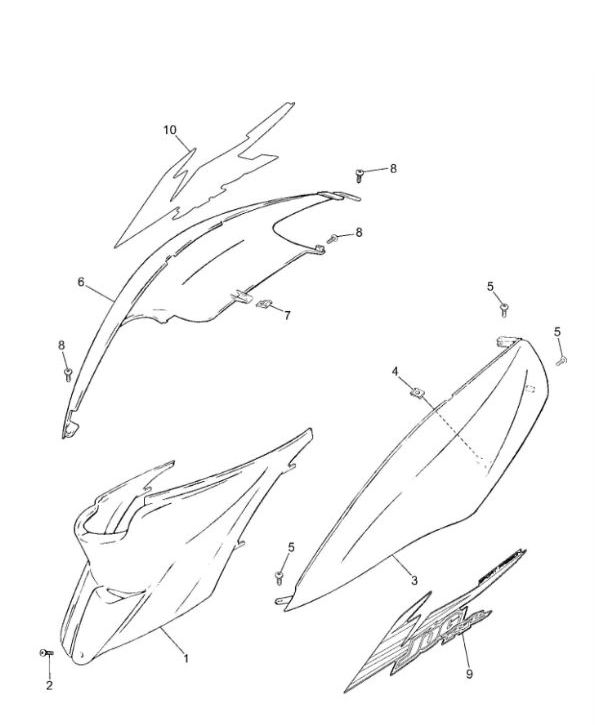 Parabrezza moto Yamaha Jog-R 50 2-Stroke LC