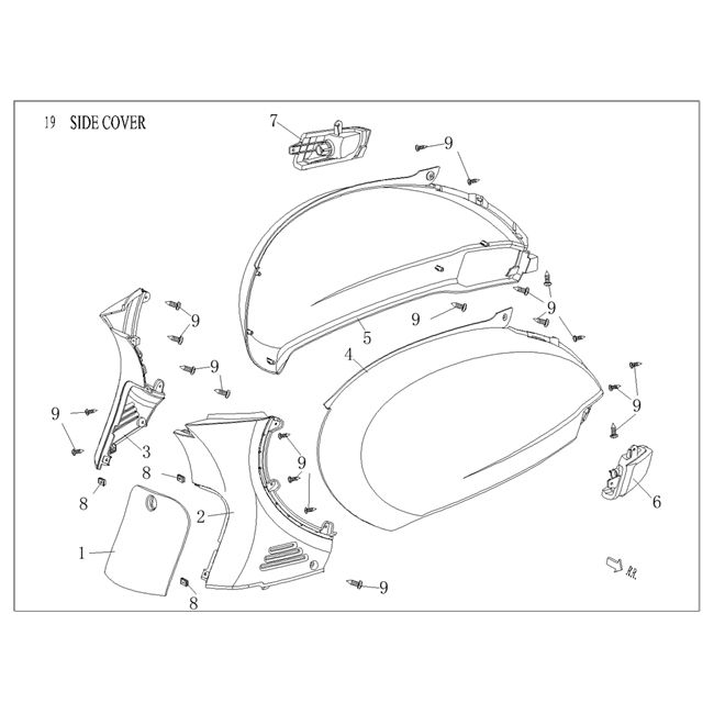 Parabrezza moto AGM VX50 plus 12