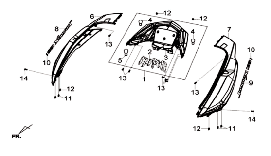 Sym Joymax 125I ABS placcatura nera (BK-231S)