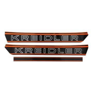 Set adesivi per serbatoio Kreidler nero/arancione