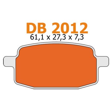 Set pastiglie freno Honda DAX/Monkey/Peugeot V-clic Delta db2012