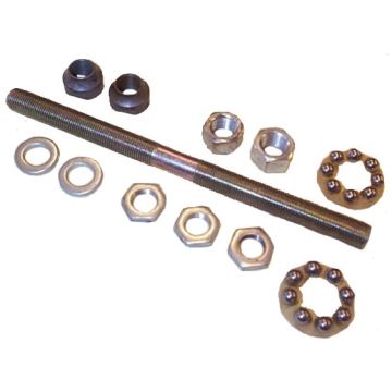 Asse anteriore con coni/cuscinetti e dadi -diametro CIF 11mm/L=165mm- Piaggio Ciao/Si FL2/BOSS/Grillo/Superbravo/FREE 1995-1998/Zip 1991-1995