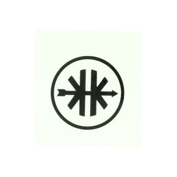 Sticker rond logo Kreidler zwart/ wit