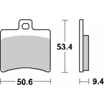 Kit pastiglie freno posteriore Aprilia SR2000 sbs 152hf