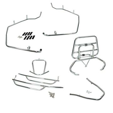 Set paramotore SYM Fiddle 1/2 cromato DMP da 4 pezzi