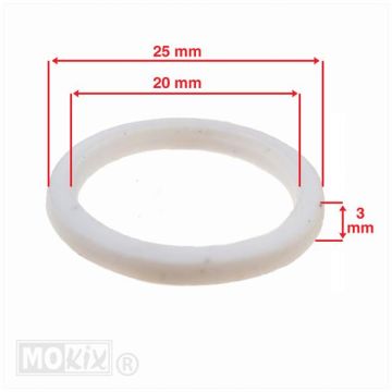 ANELLO PERIMETRALE (PVC) 20x25x3 PIAGGIO/CINA 4T (1)