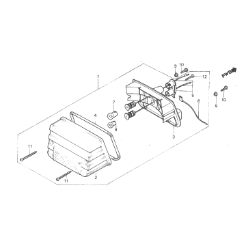 Fanale posteriore Honda MT 50