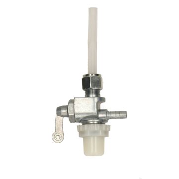 Rubinetto benzina con filtro fondo bianco Zundapp/Honda Camino M12x1