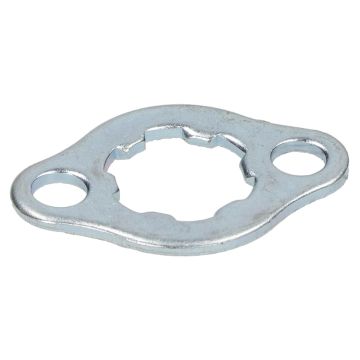 Piastra di bloccaggio del pignone anteriore Honda/Derbi Senda (centro del foro del bullone da 28 mm)