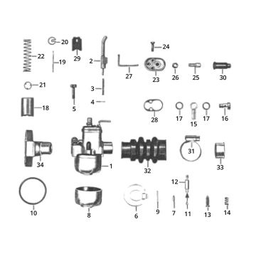 Carburatore Bing Zündapp GTS 50 517-40L5
