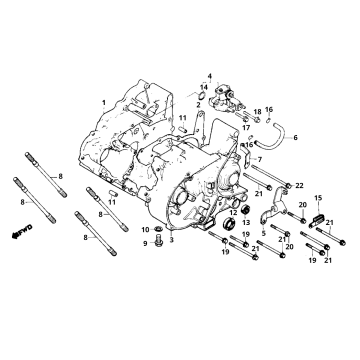 Carter - Pompa olio Honda MB/MT/MTX 50