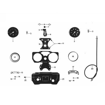 Contachilometri - Zündapp GTS 50 529-024 tm 029