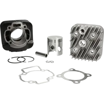 Cilindro con testata Piaggio 50cc 2 tempi AC 70cc diametro 48mm 6 porte bobina DR