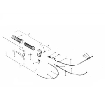 Manopola gas Zündapp GTS 50 529-026 tm 029