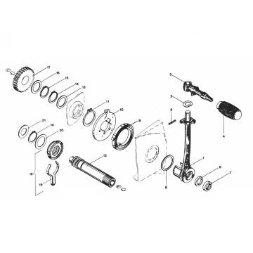 Kick starter Zündapp GTS 50 529-028 e 029