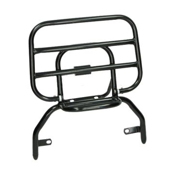 Portapacchi posteriore pieghevole nero lucido modello China LX Scooter/VX/VX50S/Riva/Napoli/Benson/Touring/Toscana/Lux/VXL/RL/Azzuro/Rmini/Delphi/GTS DMP