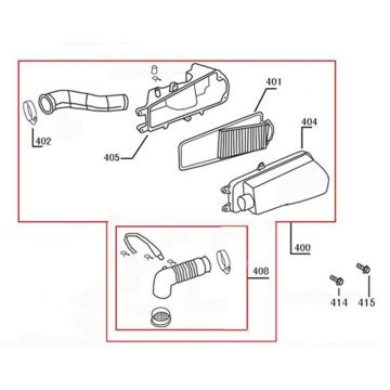 Filtro aria AGM R8 50 4T AC bianco