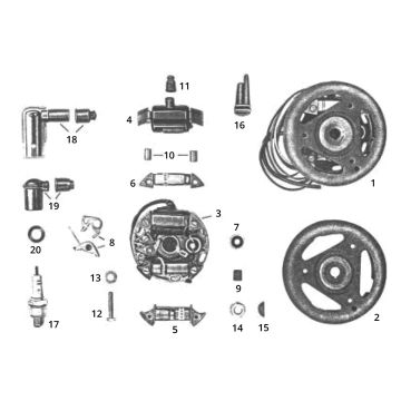 Accensione - Statore - Volano Zündapp GTS 50 517-39L0