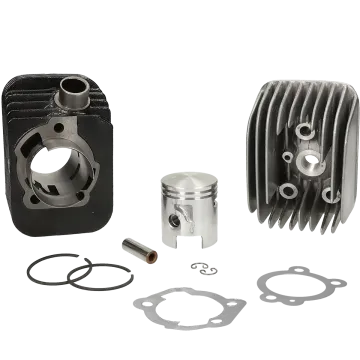 Cilindro con testata -Polini 63 cc Racing diametro 43mm- Piaggio Ciao/Bravo/Boxer (spinotto = diametro 10mm) 140.0065/10R
