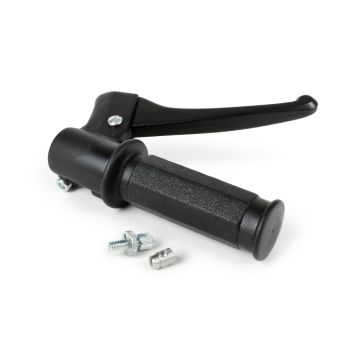 Acceleratore destro RMS Piaggio Ciao PX, SI, Bravo, Superbravo 50 incluso supporto, leva del freno