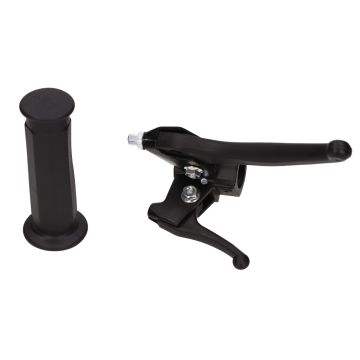 Leva freno completa Vespa Ciao/Citta/Si destra con leva di avviamento/supporto/maniglia nera DMP