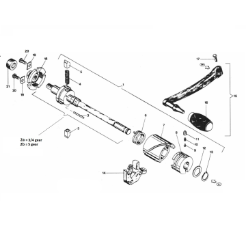 Albero del cambio Zündapp C50 Sport 529-010