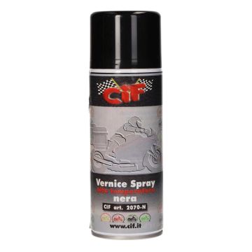 Bomboletta spray nera opaca resistente al calore 400ml CIF