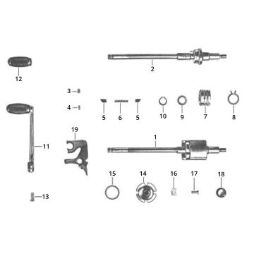 Pedale del cambio Zundapp GTS 50 517-40L5