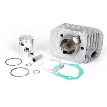 Cilindro Athena 50 cc in alluminio diametro 38,4 mm Piaggio Bravo, Ciao, Boss, Si, Boxer, Grillo, Pack2 (spinotto = diametro 12mm)