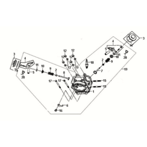 Testa cilindro Sym Fiddle III 50 E3