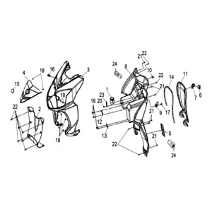 Fari/indicatori Sym Symphony SR 50 Chestnut (LX17348)