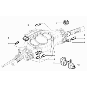 Interruttori - pulsanti Piaggio Beverly 125 RST 4V Euro 3 2010-2015