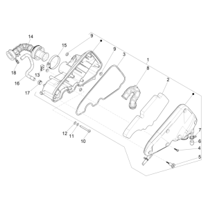 Filtro aria Vespa Sprint 4 tempi 3V (iniezione euro4 IGET)