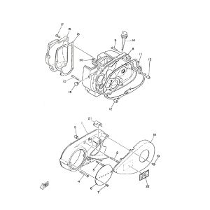 Carter - deksel links Yamaha FS1