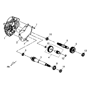 Denti - Trasmissione Sym Jet 4 (R086) rossa