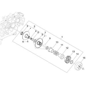 Frizione - Scatola frizione Piaggio New Fly 4 tempi 2V