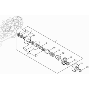 Frizione Piaggio Liberty 50 4 tempi AC IGET 3V Euro 5