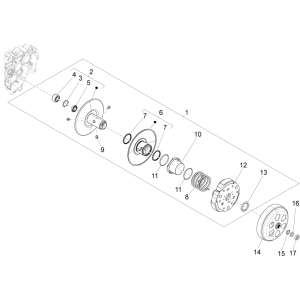 Frizione Vespa Sprint 125 IE 3V ABS