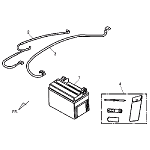 Batteria - Set di attrezzi Sym Jet 4 (R086) rosso
