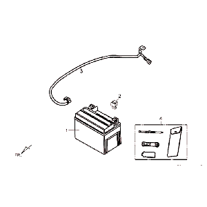 Batteria - Set di attrezzi Sym Fiddle III