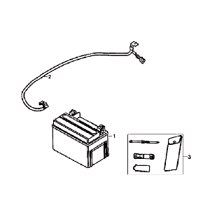 Batteria - Set di attrezzi Sym Fiddle White WH8018P