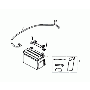 Batteria - Set di attrezzi Sym Fiddle II Euro 4 (WH-006) bianco