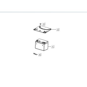 Batteria Kymco Agility FR 12" 4 tempi Euro 4 bianca